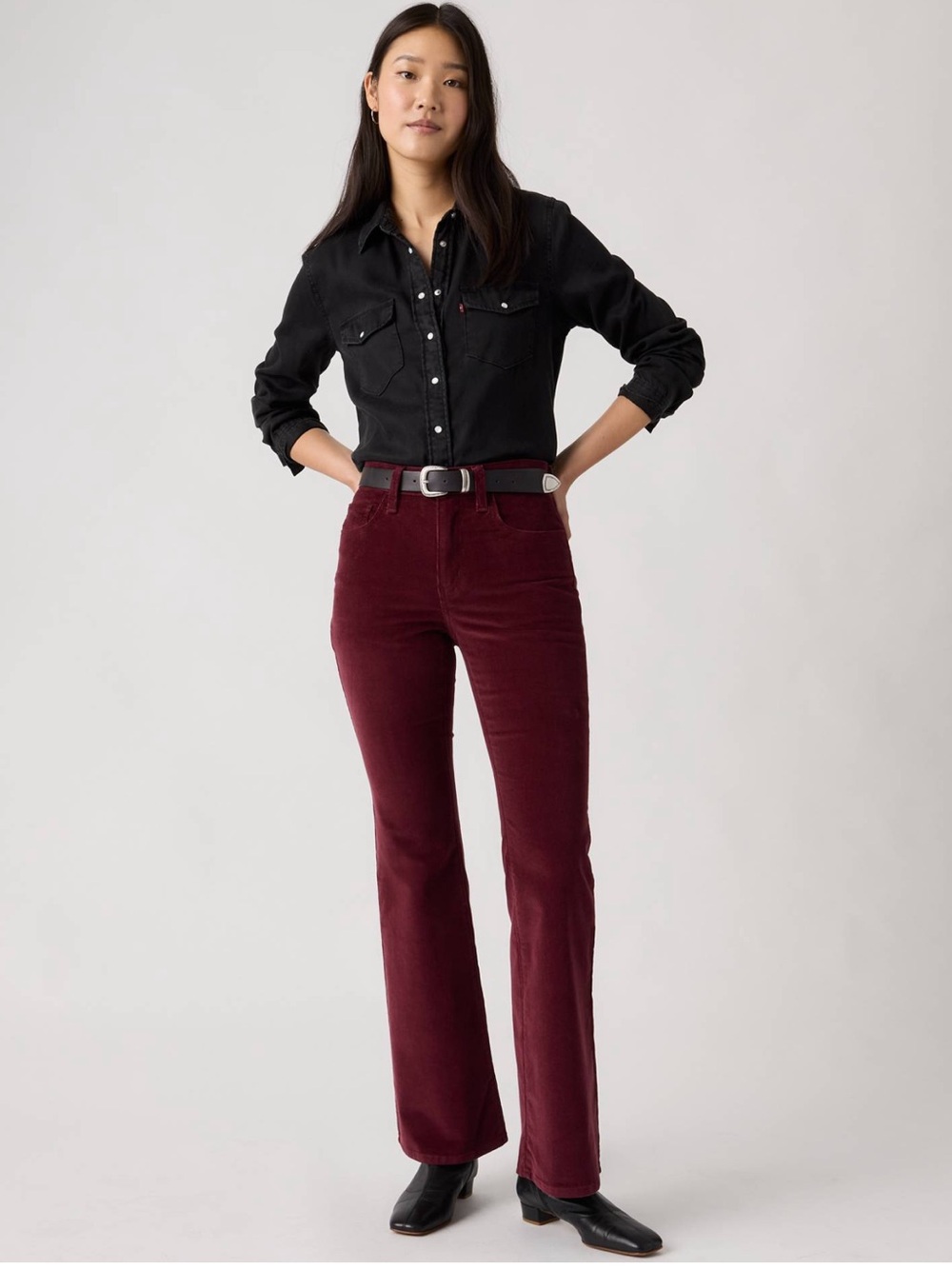 Levi’s 726 Hr Flare Merlot